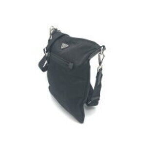 Prada black bag triangle Tessuto shoulder logo nylon